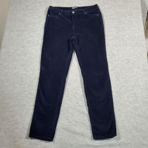 Buffalo Jeans Womens 12x32 Blue Velvet Stretch Marvel Mid Rise Skinny Leg Preppy